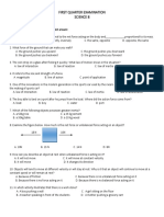 Science 8 Exam