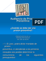 Audiencia de Prisión Preventiva