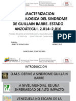 Caracterizacion Epidemiologica Del Sindrome de Guillain Barre