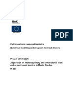 Numerical Modelling and Design of Electrical Devices