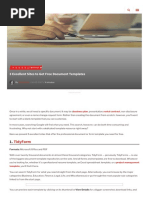 Tidyform: 3 Excellent Sites To Get Free Document Templates
