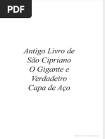 Dokumen - Tips Antigo Livro de Sao Cipriano o Gigante e Verdadeiro Capa de Aco