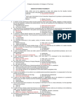 Manufacturing Pharmacy Answer Key PINK PACOP