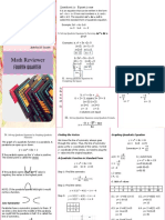 Project in Math: Fourth Quarter