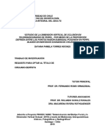 Estudio de La Dimensión Vertical de Oclusión en Telerradiografías de Perfil