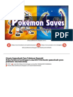 Cheats Gameshark para Pokémon Emerald Pokemon Saves PDF