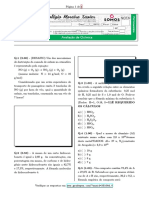 Química - 3º Ano Parcial - 2b