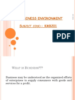 Business Environment S:-KMB201: Ubject Code