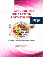 Dietary Guidelines For A Healthy Postnatal Diet