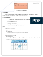 Lesson Plan in Mathematics