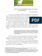 Ensinar e Aprender História No 6º Ano Do Ensino Fundamental: Reflexões Sobre o Tempo e o Pensamento Histórico