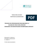 Tfg. Claudia Solari. 2015 Inclusion y Calidad de Vida de Personas Con Discapacidad en Mercedes Uruguay 0