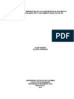 Variación Temperatura Componentes MDC Tipo 3 Cemento Asfáltico 80 100