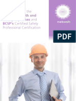 NEBOSH Health and Safety Diplomas and BCSP's Certified Safety