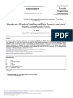 Nine-Degree of Freedom Modeling and Flight Dynamic Analysis of Parafoil Aerial Delivery System