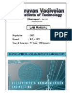 Ec6712 Optical and Microwave Laboratory