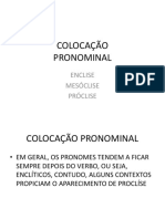 Colocação Pronominal