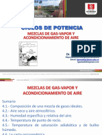 Tema IV. Mezclas de Gas-Vapor y Acondicionamiento de Aire