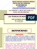 Facultad de Ciencias Econónmicas: Estadistica Aplicada para La Toma de Decisiones