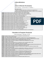 Calendário de Estudos e Pregações 2019