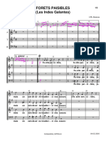 Partitura Forets Paisibles Rameau