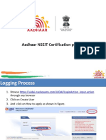 Aadhaar NSEIT Certification