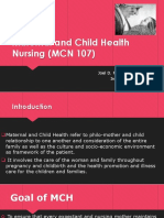 Maternal and Child Health Nursing (MCN 107) : Joel D. Federico, RN, MAN Instructor