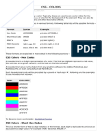 Css Colors PDF