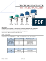 On-Off Valve Actuator: (GEA-20A, 35A, 55A, 100A, 250A)