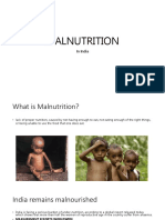 Malnutrition: in India