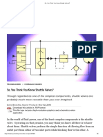 So, You Think You Know Shuttle Valves?