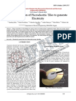 Implementation of Piezoelectric Tiles To Generate Electricity