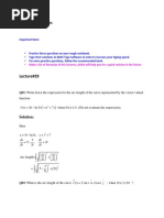 Sol of Practice Questions Lectures 29-31