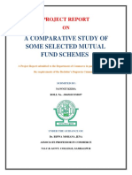 A Comparative Study of Some Selected Mutual Fund Schemes: Project Report