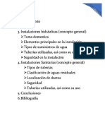 Instalaciones Hidraulicas y Sanitarias Domesticas