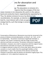 Absorptiom and Emission