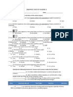 Pre/Post Test in Mapeh 6 Name: - Date