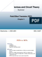 Electronic Devices and Circuit Theory: Field Effect Transistor (FET)