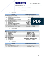 Scope and Sequence in Computer Grade 5 SY 2018-2019 I. First Term Content Target Date/Sof Delivery