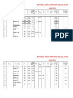 External Static Pressure Calculation AHU-FF-01