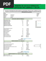 Memoria de Calculo Captación Ladera Q 1.50