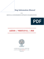 Step by Step Information Manual For Medical & Engineering Entrance Exams