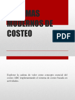 Sistemas Modernos de Costeo