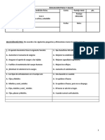 Evaluacion Escrita Educación Física 2018