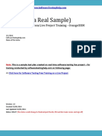 This Is A Sample Test Plan Created On Real Time Software Testing Live Project - For