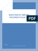 Nanotechnology Andrecent Development in Solar Cell: Sidharth S Reg No:18Bec0017 Course Code:Ece1006