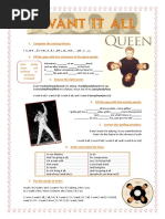 Song I Want It All Queen Activities