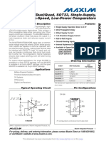 Single/Dual/Quad, SOT23, Single-Supply, High-Speed, Low-Power Comparators