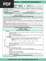 Plan 4to Grado - Bloque 2 Educación Artística (2017-2018)