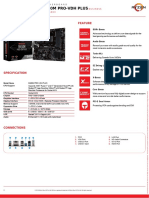 Msi b450m Pro VDH Plus Datasheet